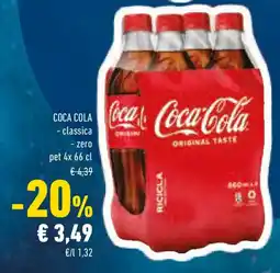 Conad COCA COLA classica e zero offerta