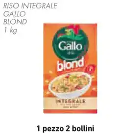 Conad Riso integrale gallo blond offerta