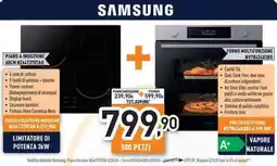 Unieuro SAMSUNG PIANO A INDUZIONE 60CM NZ64T3707AK + FORNO MULTIFUNZIONE NV7B45403BS offerta