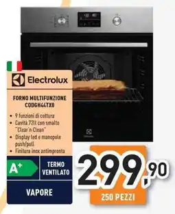 Unieuro Electrolux FORNO MULTIFUNZIONE CODGH44TXO offerta
