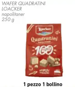 Conad Wafer quadratini loacker napolitaner offerta