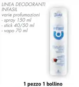 Conad Linea deodoranti INFASIL offerta