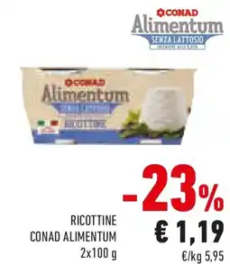 Conad Ricottine CONAD ALIMENTUM offerta