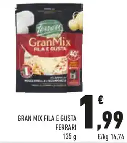 Conad Gran mix fila e gusta FERRARI offerta