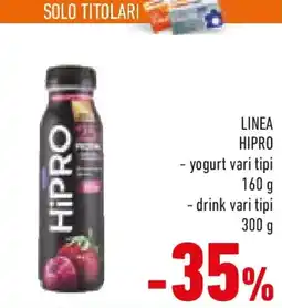 Conad Linea hipro yogurt e drink offerta