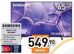 Unieuro SAMSUNG SMART TV LED UE65U8000 offerta