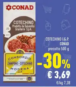 Conad Cotechino i.g.p. conad precotto offerta