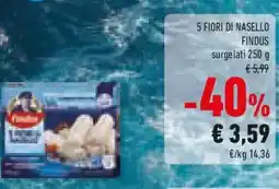 Conad 5 fiori di nasello FINDUS offerta