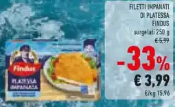 Conad Filetti impanati di platessa FINDUS offerta