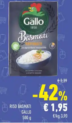 Conad Riso basmati GALLO offerta