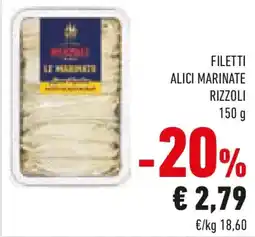 Conad Filetti alici marinate RIZZOLI offerta