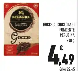 Conad Gocce di cioccolato fondente PERUGINA offerta
