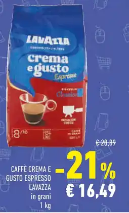 Conad Caffè crema e gusto espresso LAVAZZA offerta