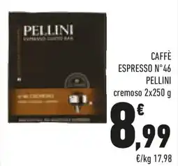 Conad Caffè espresso n°46 pellini cremoso offerta