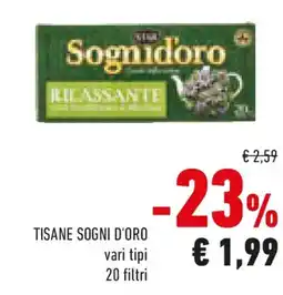 Conad Tisane SOGNI D'ORO offerta