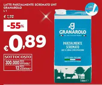 Latte parzialmente scremato uht GRANAROLO