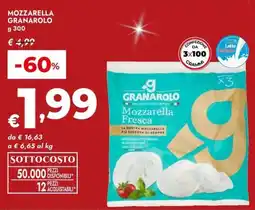 Bennet Mozzarella GRANAROLO offerta