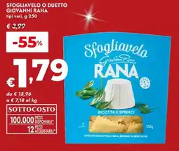 Bennet Sfogliavelo o duetto GIOVANNI RANA offerta