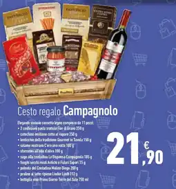 Conad Cesto regalo Campagnolo offerta