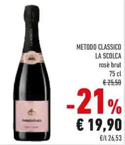 Conad Metodo classico la scolca rosè brut offerta