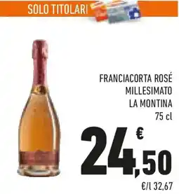Conad Franciacorta rosé millesimato la montina offerta