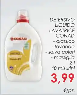 Conad Detersivo liquido lavatrice CONAD offerta