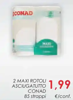 Conad 2 maxi rotoli asciugatutto CONAD offerta