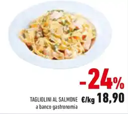 Conad Tagliolini al salmone a banco gastronomia offerta