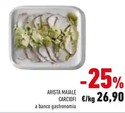 Conad Arista maiale carciofi a banco gastronomia offerta