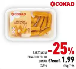 Conad Bastoncini panati di pollo CONAD offerta