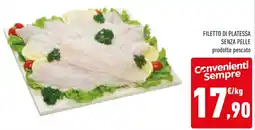 Conad Filetto di platessa senza pelle prodotto pescato offerta