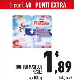 Conad Fruttolo maxi duq NESTLÉ offerta