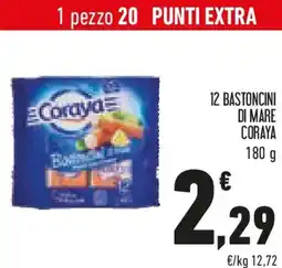 Conad 12 bastoncini di mare CORAYA offerta