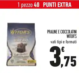 Conad Praline e cioccolatini WITOR'S offerta