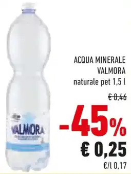 Conad Acqua minerale valmora naturale offerta