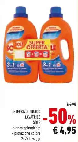 Conad Detersivo liquido lavatrice SOLE offerta