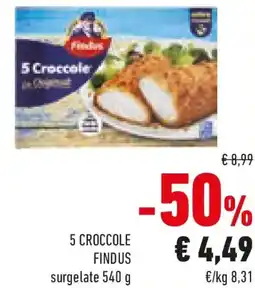 Conad 5 croccole FINDUS offerta