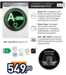 Unieuro Haier LAVATRICE X SERIE 7 HW80B14367TUIT offerta