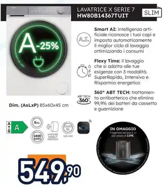 Haier LAVATRICE X SERIE 7 HW80B14367TUIT