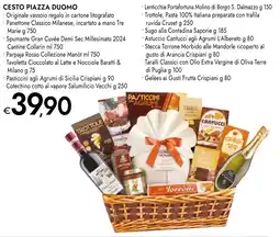 Bennet Cesto piazza duomo offerta