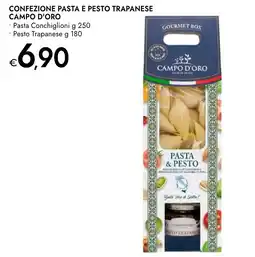 Bennet Confezione pasta e pesto trapanese CAMPO D'ORO offerta