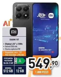 Unieuro XIAOMI 15T offerta