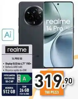 Unieuro realme 14 PRO 5G offerta