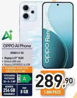 Unieuro OPPO RENO14 F 5G offerta