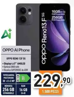 Unieuro OPPO RENO 13F 5G offerta