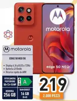 Unieuro motorola EDGE 50 NEO 5G offerta