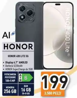 Unieuro HONOR 400 LITE 5G offerta
