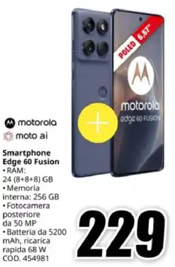 MediaWorld motorola Smartphone Edge 60 Fusion offerta