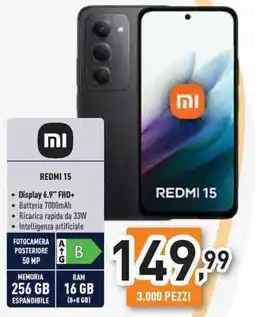 Unieuro REDMI 15 offerta