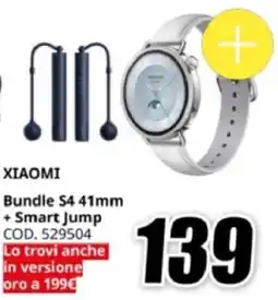 MediaWorld XIAOMI Bundle S4 41mm + Smart Jump offerta